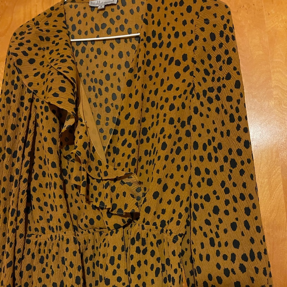 Leopard Ruffle Boutique Top - Picture 2 of 2